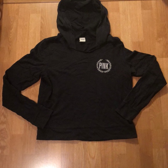 PINK Victoria's Secret Tops - VS Pink Black Hoodie